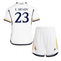 Fotballdrakt Barn Real Madrid Ferland Mendy #23 Hjemmedraktsett 2023-24 Kortermet (+ Korte bukser)